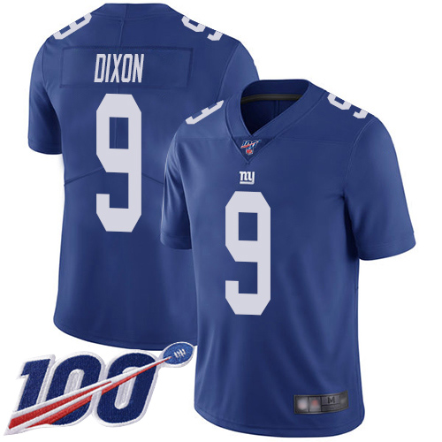 Men New York Giants #9 Riley Dixon Royal Blue Team Color Vapor Untouchable Limited Player 100th Season Football NFL Jersey